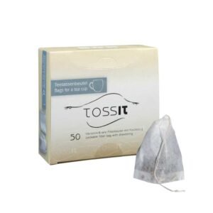 Japansk tefilter pose laget av papir.