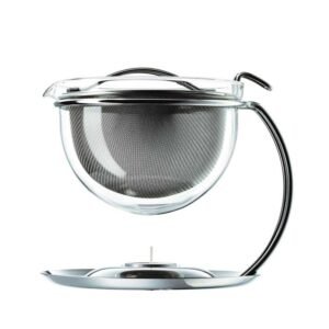 Tepotte i glass og elegant design.